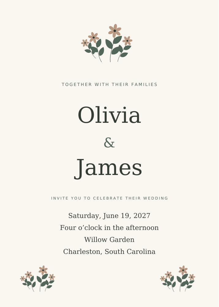 Wedlaris Signature Wildflower — Editable Canva Wedding Suite