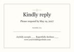 Modern Minimal Wedding Invitation + RSVP | Editable Canva Templates