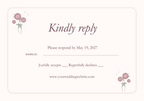 Romantic Rose Wedding Invitation + RSVP | Editable Canva Templates